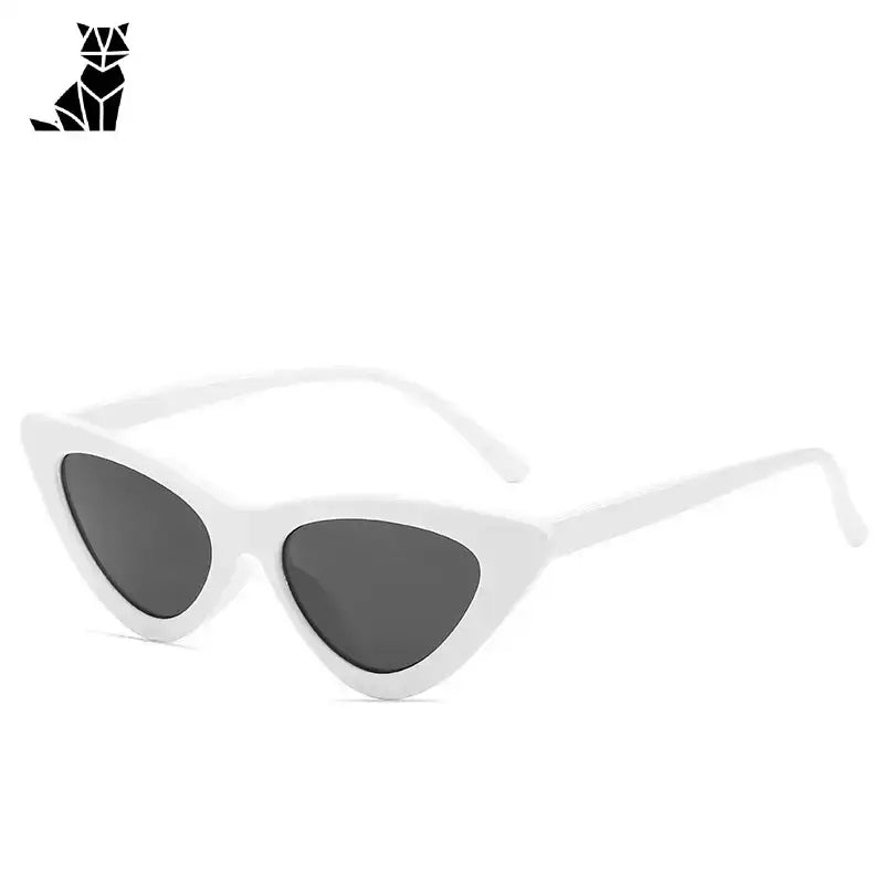 Kocie Okulary Przeciwsłoneczne Retro Uv dla Kobiet Biały Biały Kocie Oko Okulary Przeciwsłoneczne