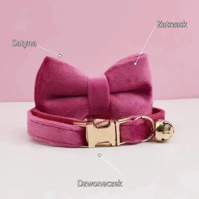 Kokardka dla Kota z Dzwoneczkiem Elegancka