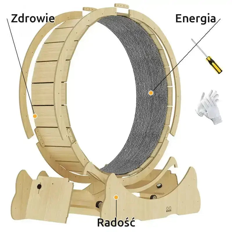 Koło dla Kota do Biegania Domowe Ergonomiczne