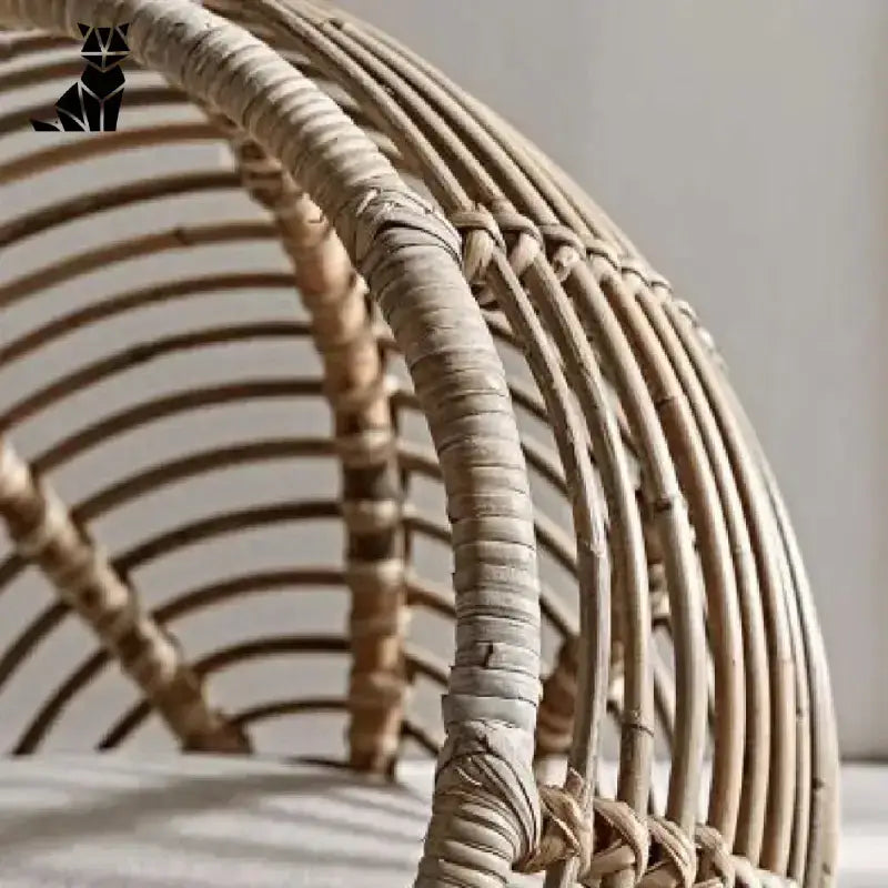 Legowiska Wiklinowe dla Kota – Styl i Komfort Zakrzywiony Tkany Rattan