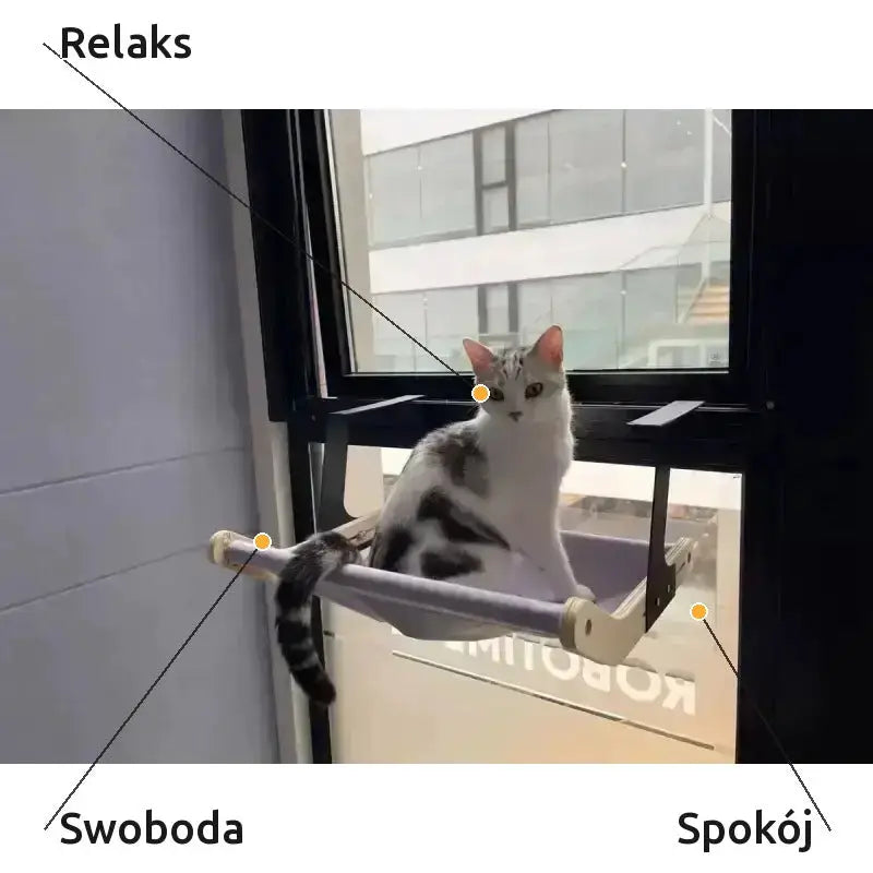 Legowisko na Kaloryfer Ciepłe dla Kota Szary