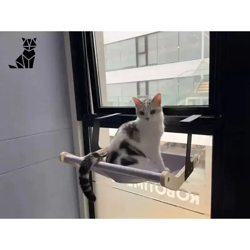 Legowisko na Kaloryfer dla Kota – Ciepło i Wygoda Szary Biały Kot Szary