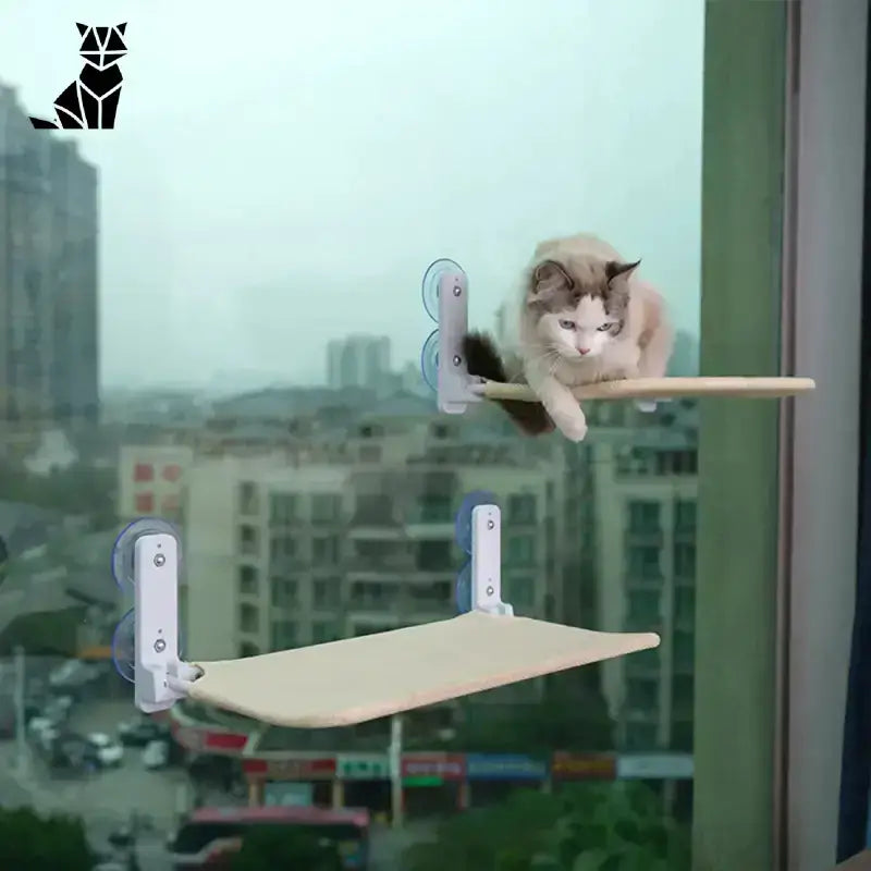 Legowisko na Parapet Wiszące Wygodne dla Kota Kot Grzęznący Montowany na Oknie