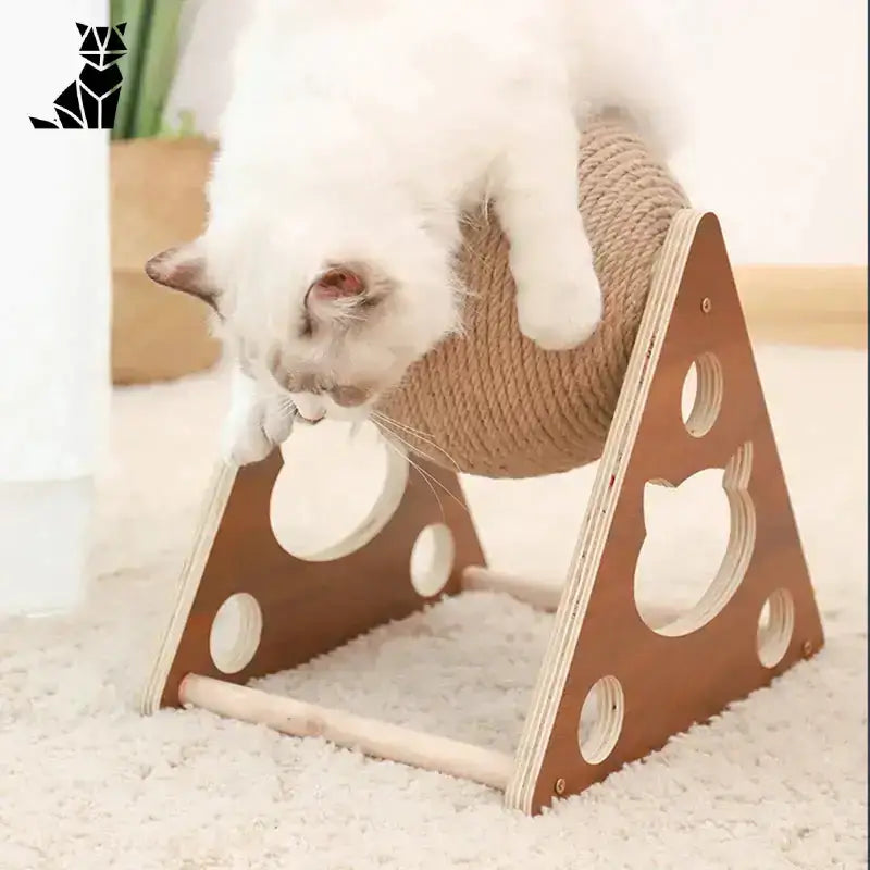 Leżaki dla Kotów – Komfort i Zabawa Drewniany Ramka Kot