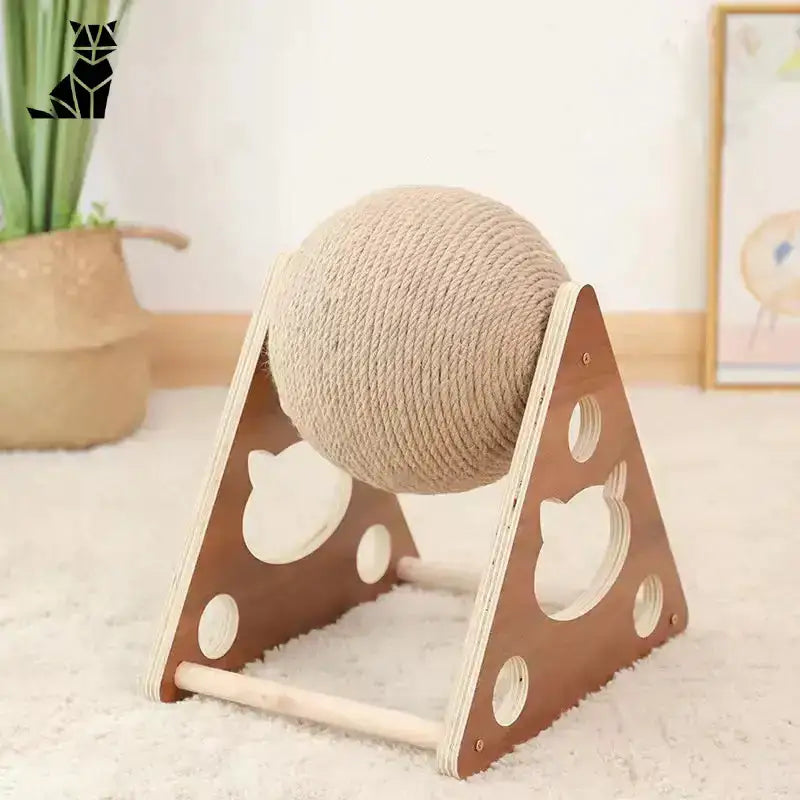 Leżaki dla Kotów – Komfort i Zabawa Drewniany w Kształcie Trójkąta Kot