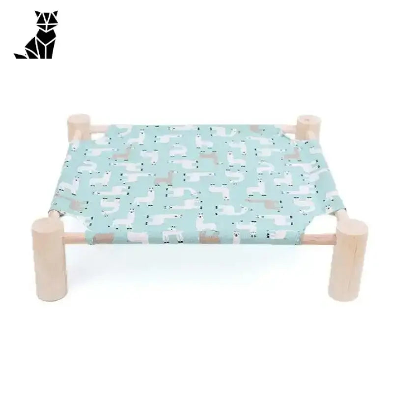 Leżanka dla Kota – Komfort i Styl Wnętrza Niebieski Zielony Podniesiony Zwierzak łóżko