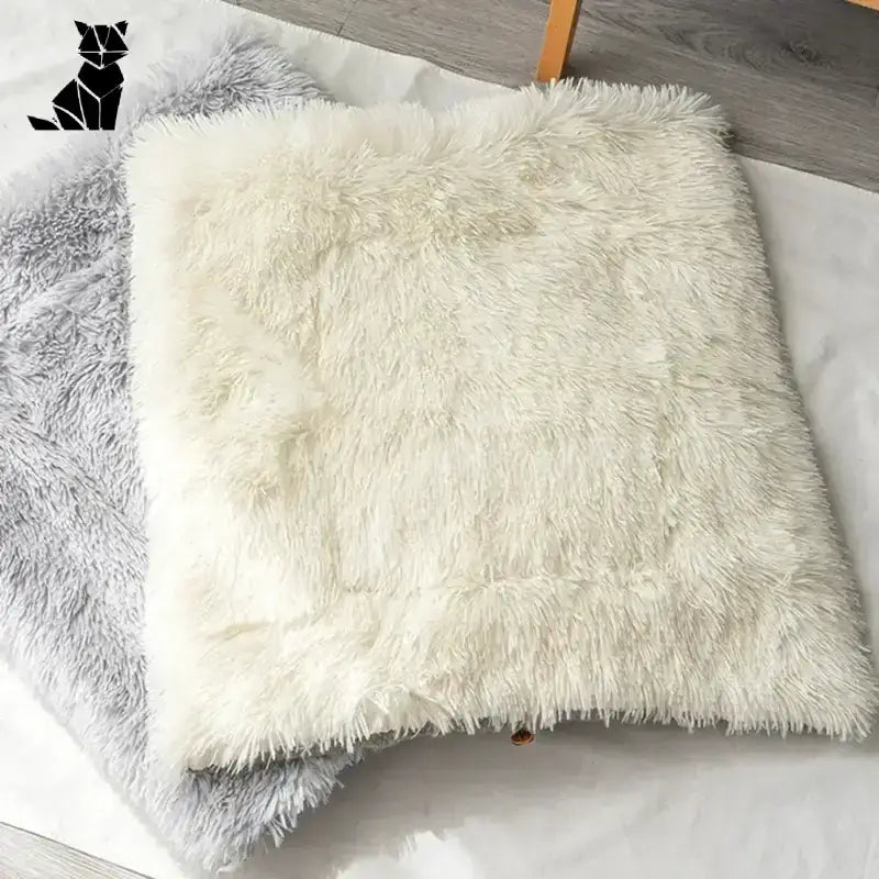 Łóżko dla Kota Miękkie z Poduszką Miękki Puszysty Faux