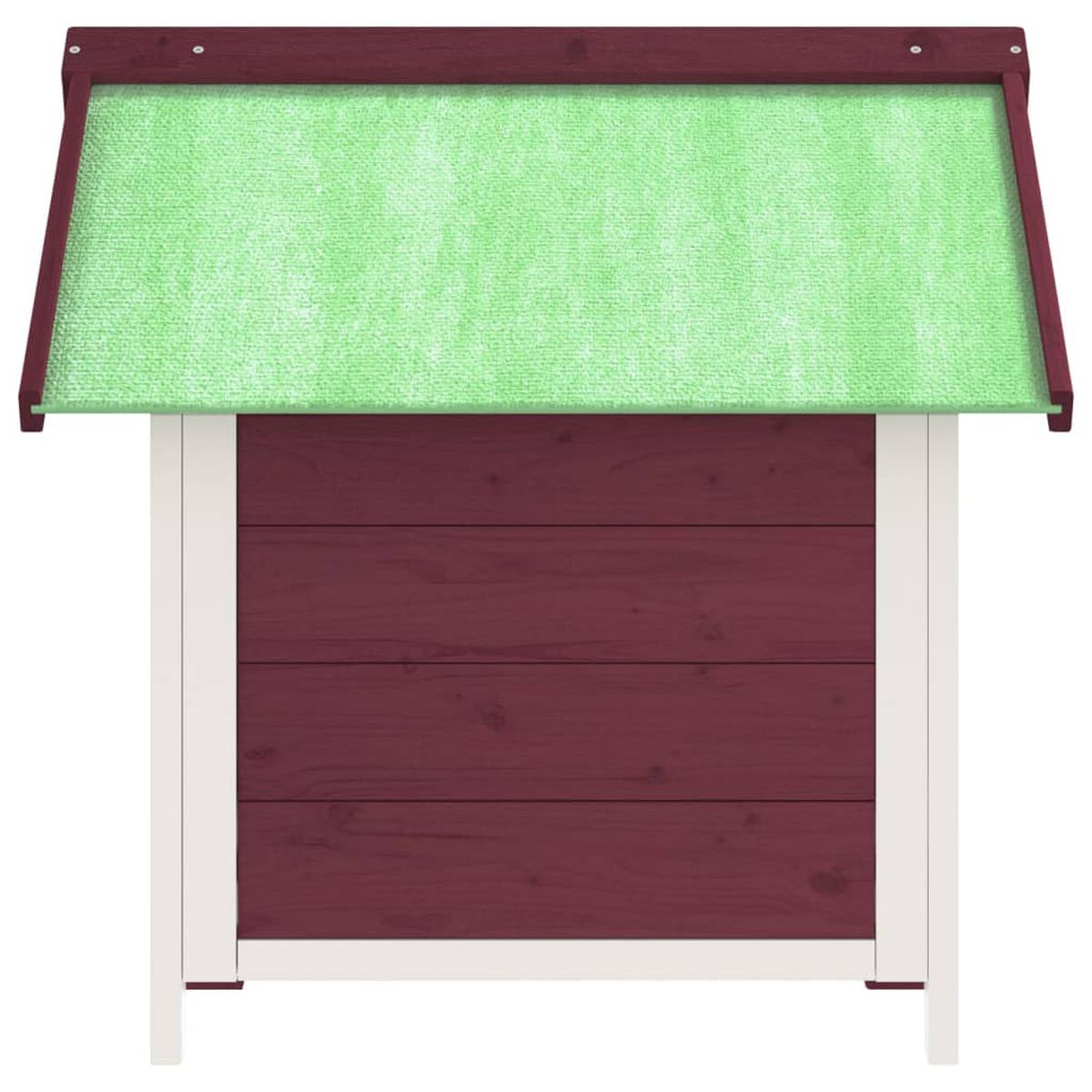 Mała Buda dla Psa Drewniana 65x65x61,5 cm Kolor Mokka – widok 5