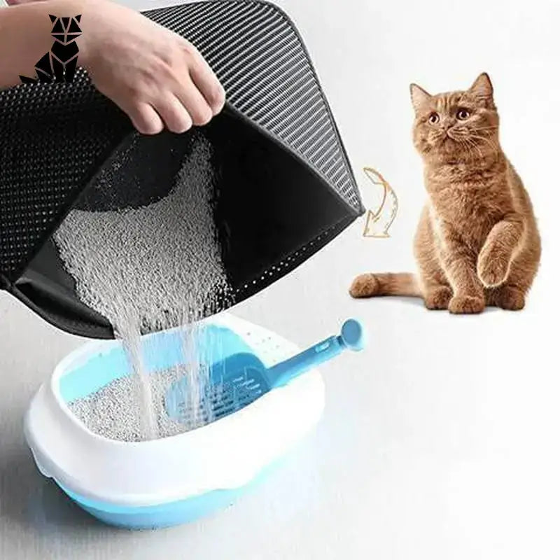 Mata pod Kuwetę dla Kota Easyclean Antyżwirkowa Dwuwarstwowy Kot śmieci