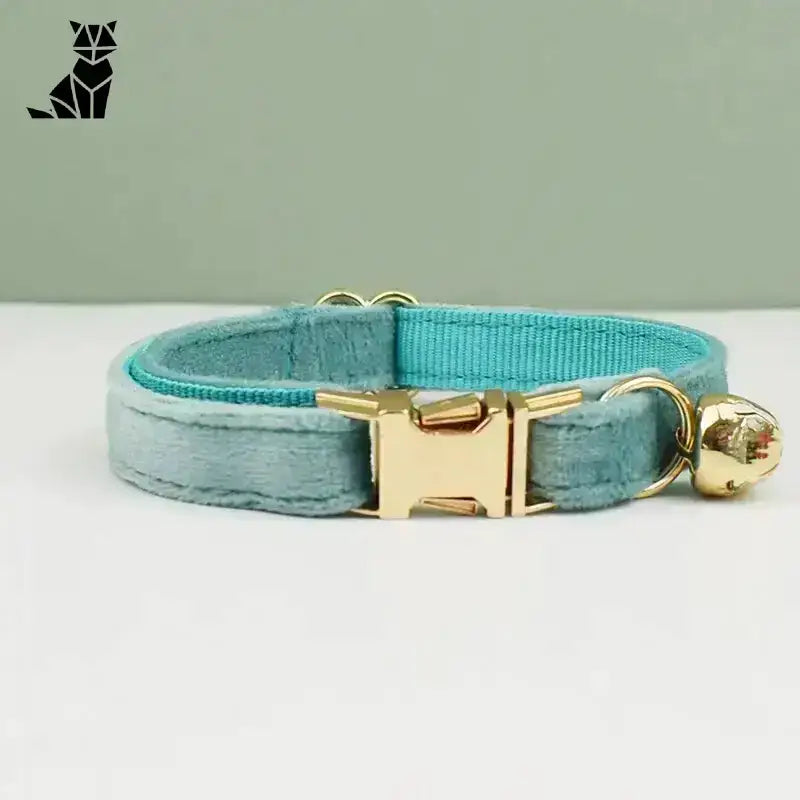 Miękka Obroża dla Psa: Komfort i Styl Jasny Niebieski / S(16-26cm) Turkus Aksamit Kot