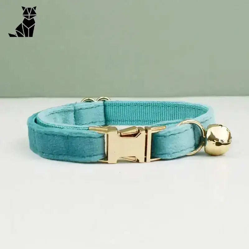 Miękka Obroża dla Psa: Komfort i Styl Niebieski / S(16-26cm) Turkus Niebieski Aksamit