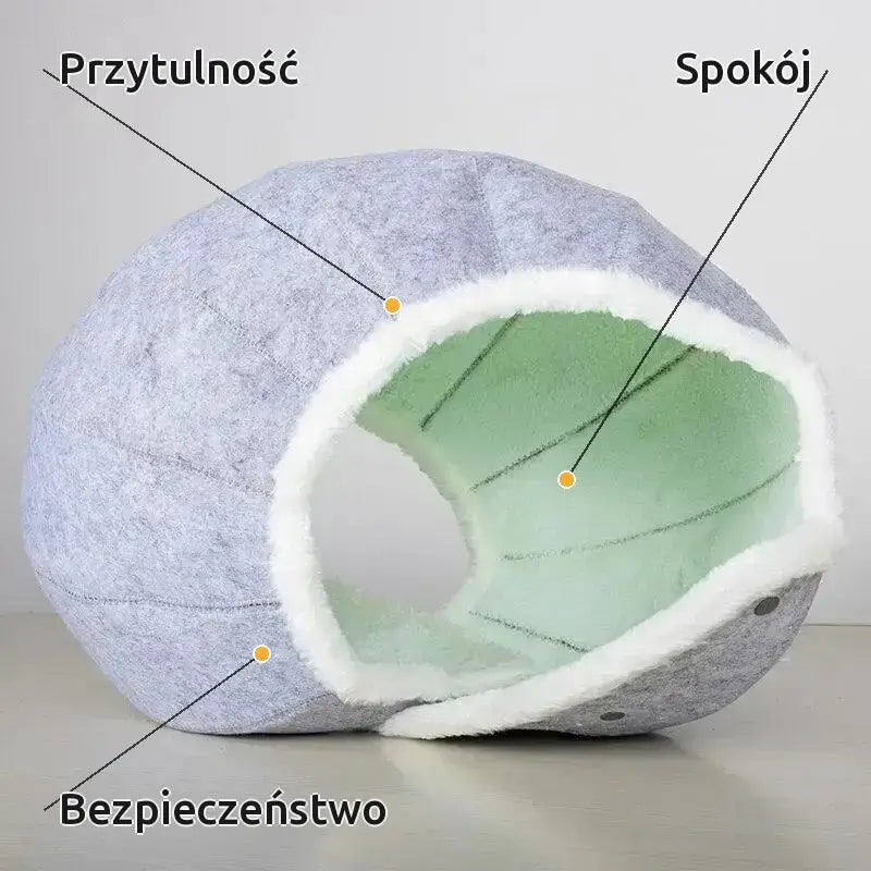 Miękki Kosz dla Kota Pluszowy na Komfortowy Sen Domyślny Tytuł