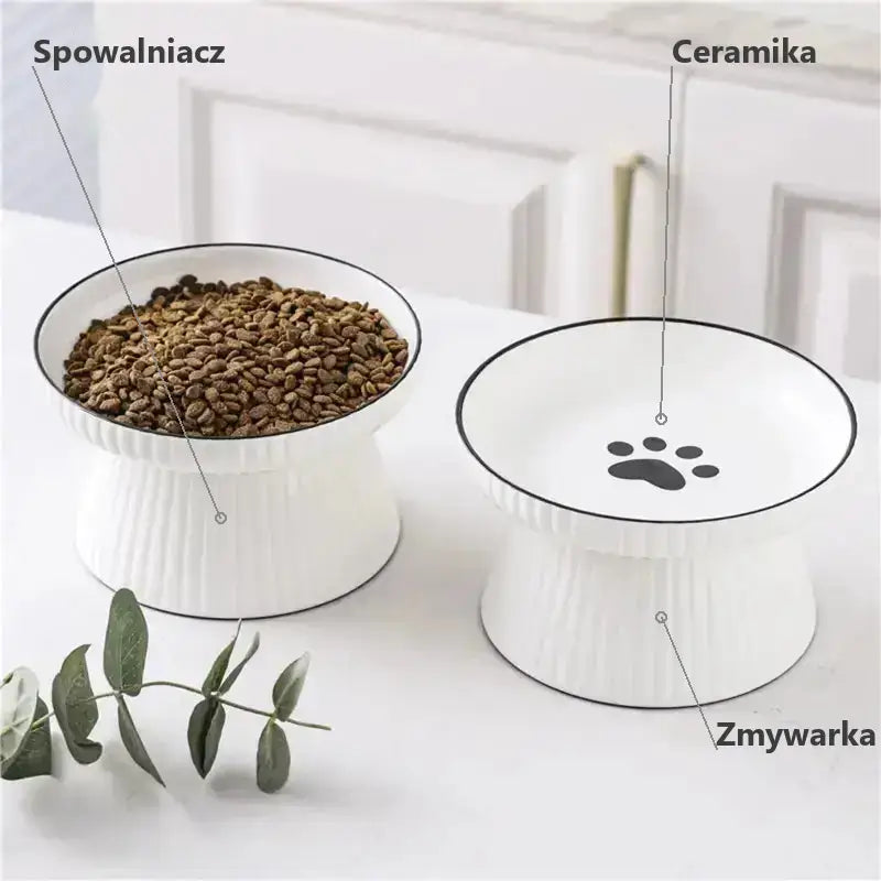 Miska Ceramiczna dla Kota z Wolnym Karmieniem – zdjęcie 2