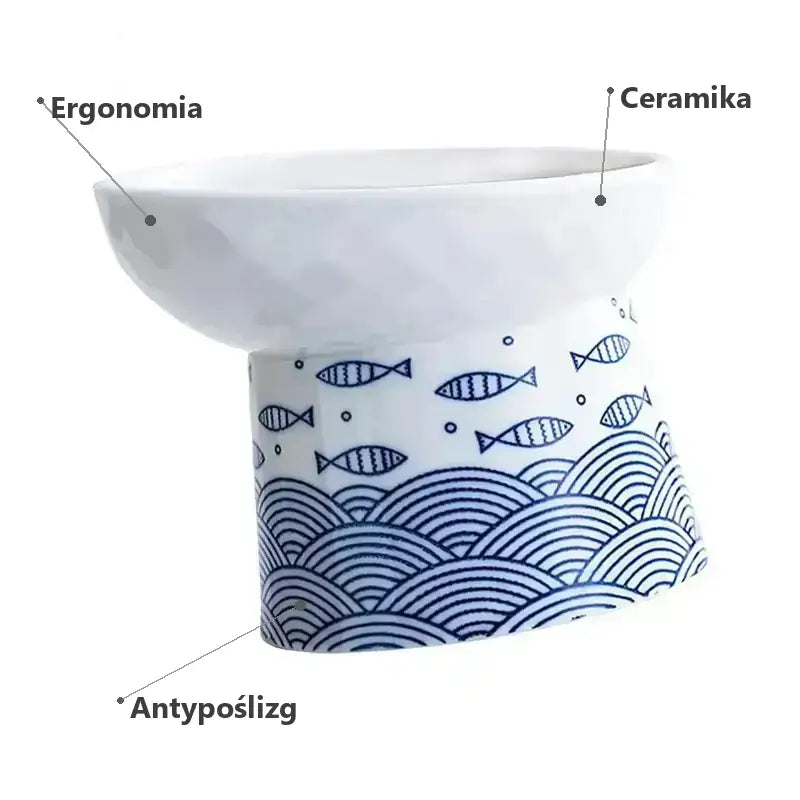 Miska dla Kota Ceramiczna Antypoślizgowa