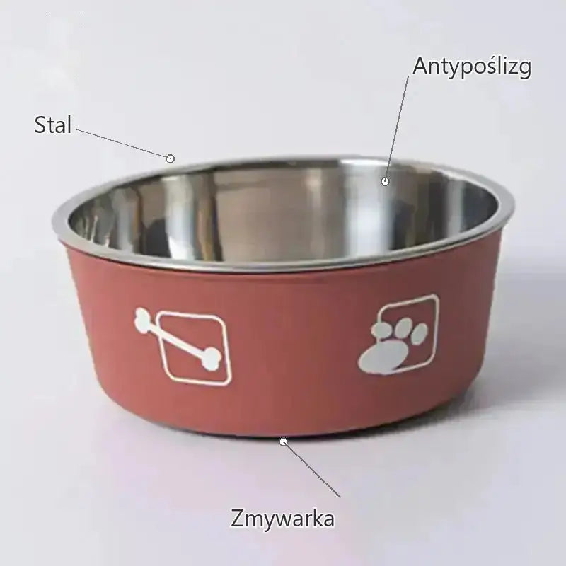 Miska dla Psa Antypoślizgowa Stalowa