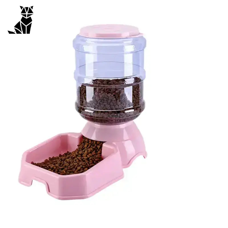 Miska na Wodę dla Kota – Styl i Wygoda Podajnik Różowy Różowy Zwierzak Jedzenie