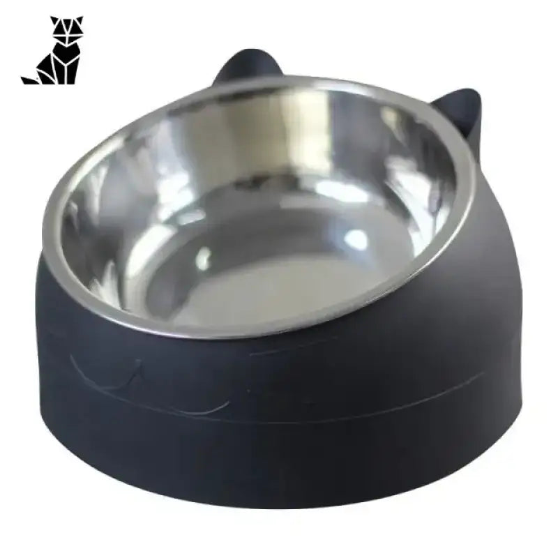 Miska Ortopedyczna dla Kota Czarny / 200ml Czarny Podwyższony Zwierzak