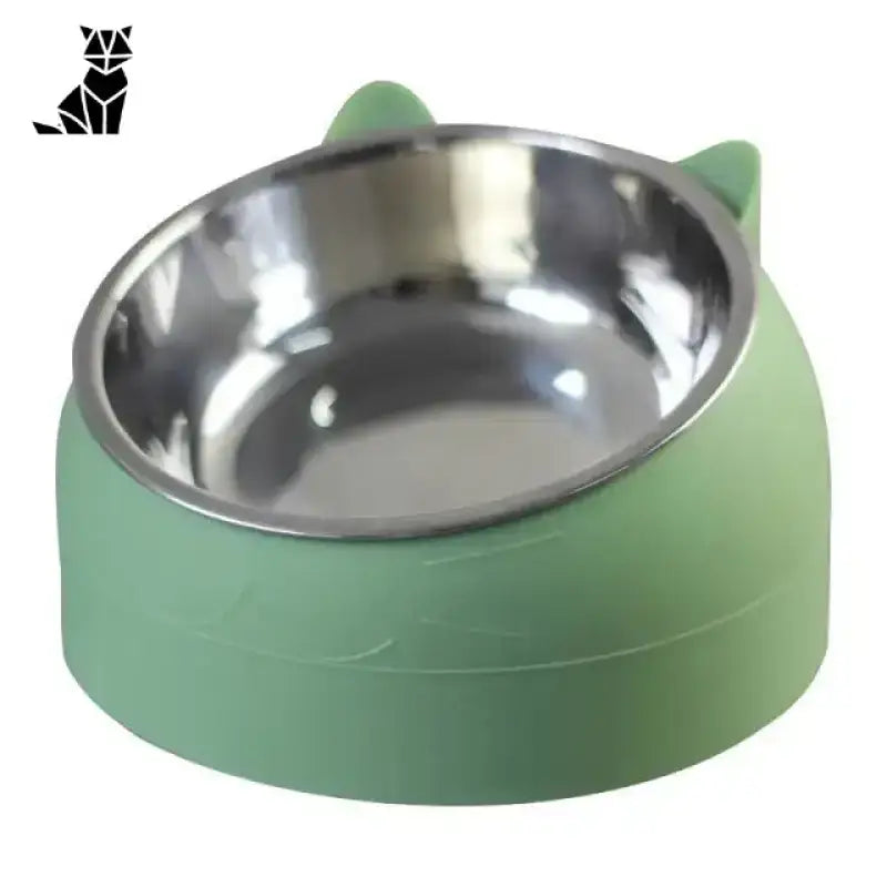 Miska Ortopedyczna dla Kota Zielony / 200ml Zielony Podwyższony Kot