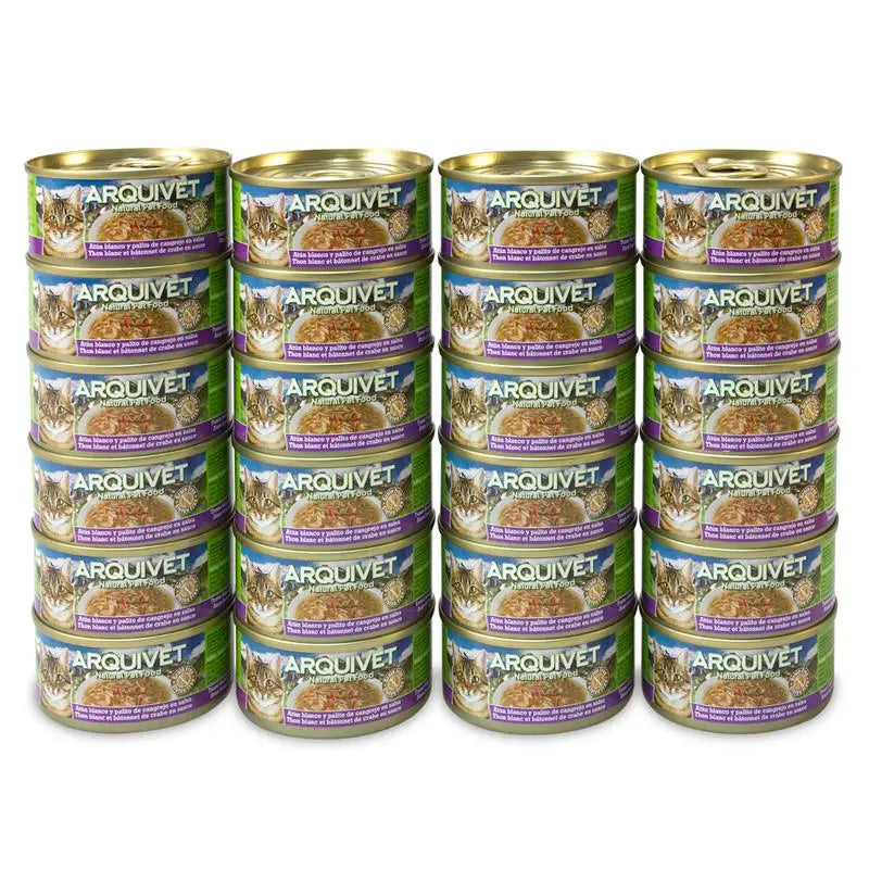 Mokra Karma dla Kota Tuńczyk z Paluszkami Krabowymi 24x80g | Arquivet