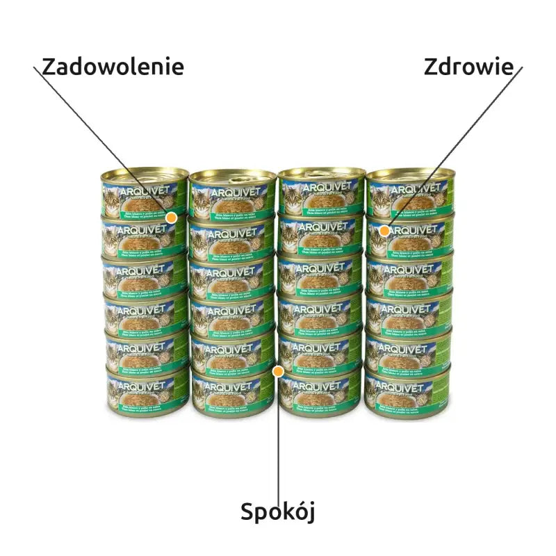 Mokra Karma dla Kota Tuńczyk z Warzywami 24x80g | Arquivet