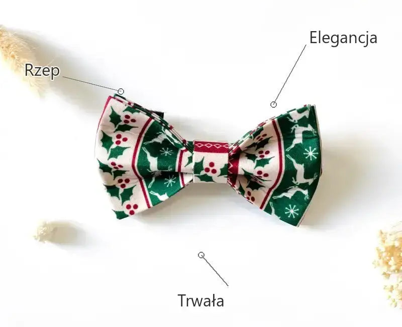 Muszka świąteczna dla Psa na Rzep Elegancka Tytuł Domyślny