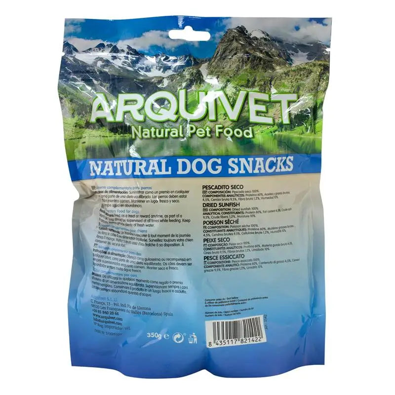 Naturalne Przysmaki dla Psa - Suszone Rybki 350g | Arquivet