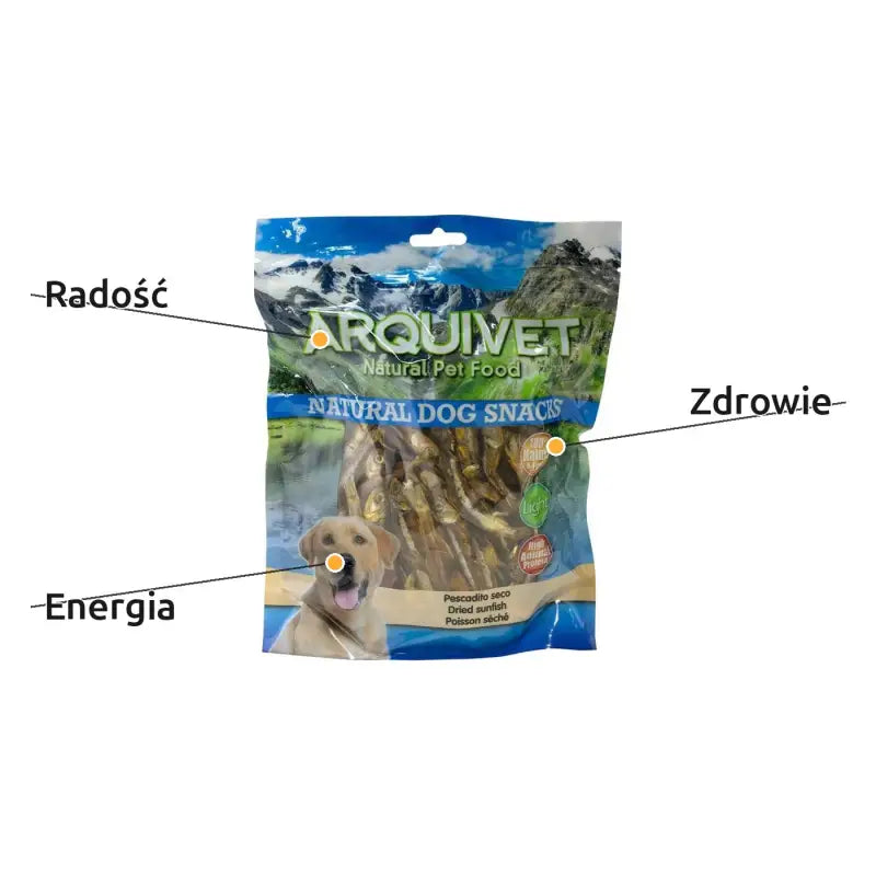 Naturalne Przysmaki dla Psa - Suszone Rybki 350g | Arquivet