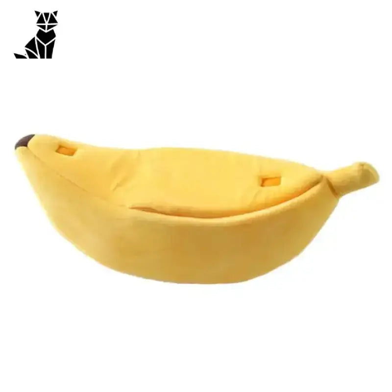 Nerka dla Kota Bananowa Przytulne Legowisko żółty w Kształcie Banana Plusz