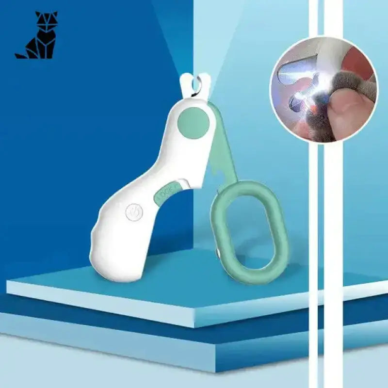 Obcinaczka do Pazurów Kota z Led - Bezpieczna Pielęgnacja Biały Mięta Zielony