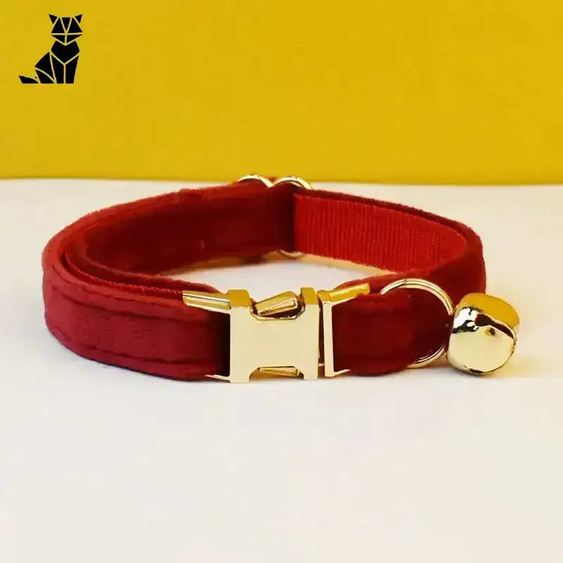 Obroża dla Kota z Imieniem Aksamitna Różowy / S(16-26 Cm) Czerwony Kot Kołnierz