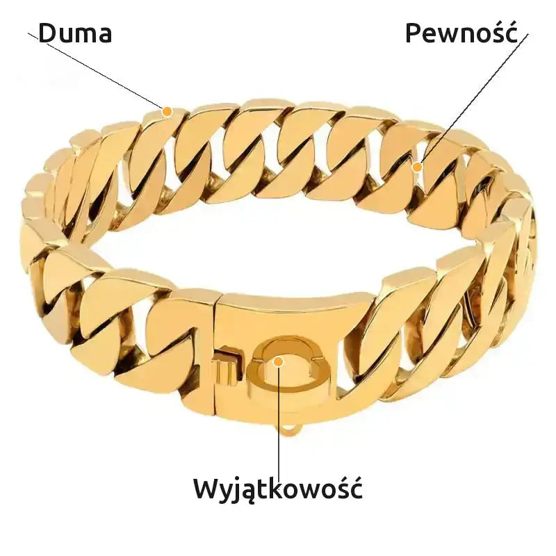 Obroża Metalowa dla Dużego Psa Wytrzymała lub / 35cm