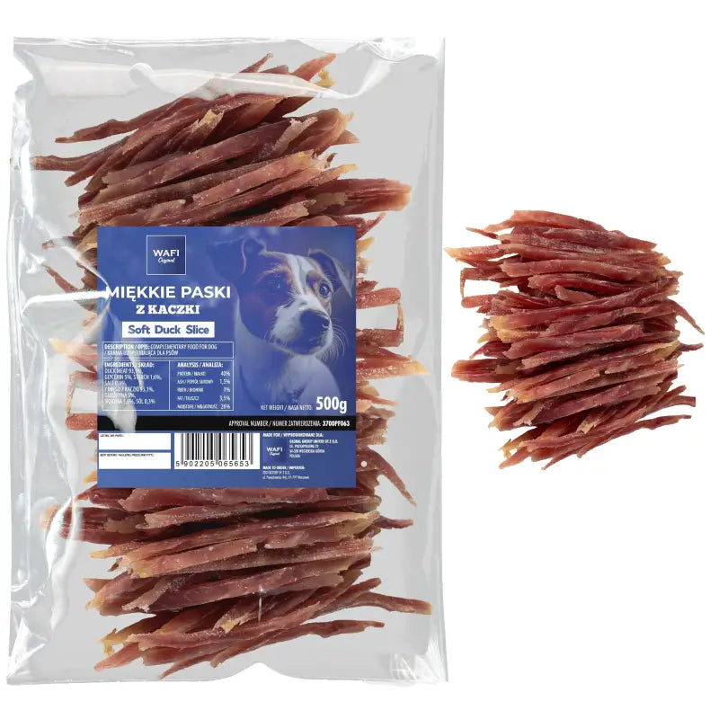 Paski z Kaczki dla Psa - Miękkie 500g | Wafi