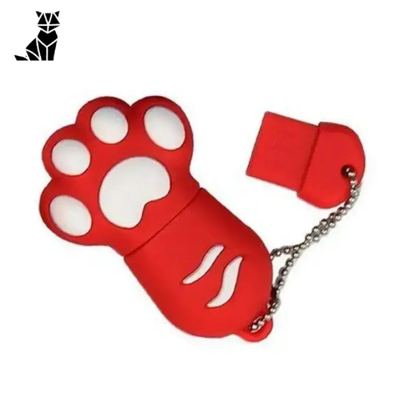 Pendrive Kot Usb Pamięć Przenośna dla Kociarzy 8 Gb / Róż Czerwony Kot łapa