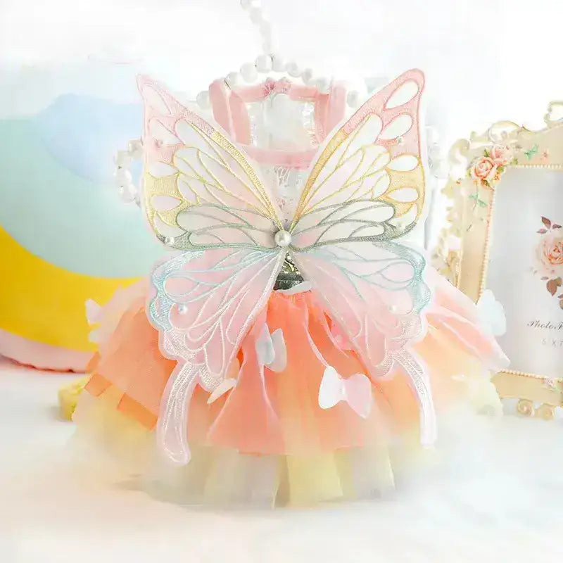 Pies w Sukience jako Stylowy Prezent Warstwowy Pastel Wróżka
