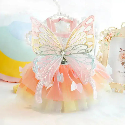 Pies w Sukience jako Stylowy Prezent Warstwowy Pastel Wróżka
