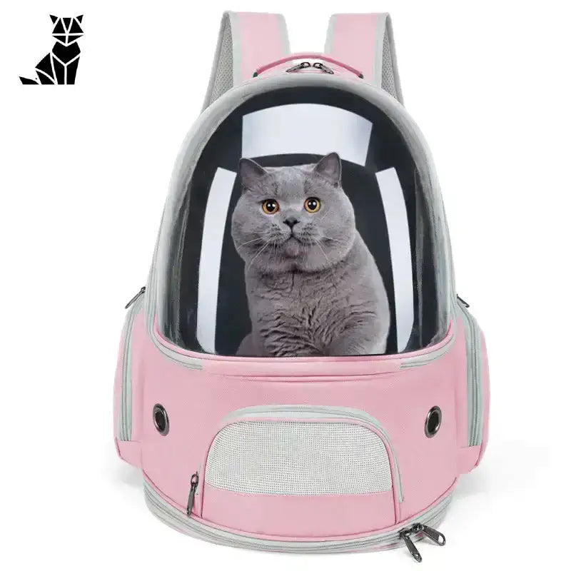 Plecak dla Kota Wentylowany Ergonomiczny Różowy / L33xw23xh39 Cm Różowy Zwierzak Przewoźnik