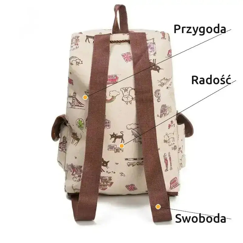 Plecak na Podróż z Motywem Anime Kota