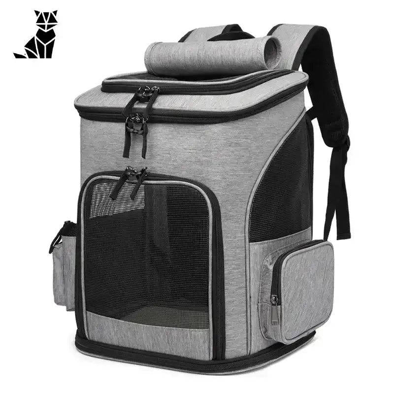 Plecak Transporter dla Kota — Wygoda i Styl Szary Szary Zwierzak Przewoźnik