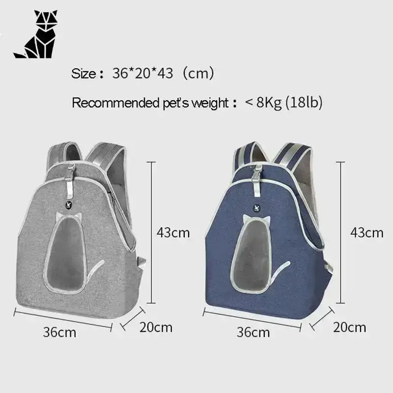 Plecak Transportowy dla Psów i Kotów Oddychający Zwierzak Przewoźnik Plecaki