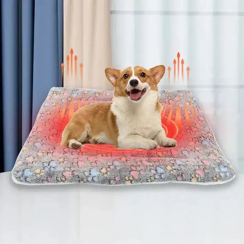 Podgrzewana Mata dla Psa Termoaktywna Antypoślizgowa Corgi Pies Podgrzewany
