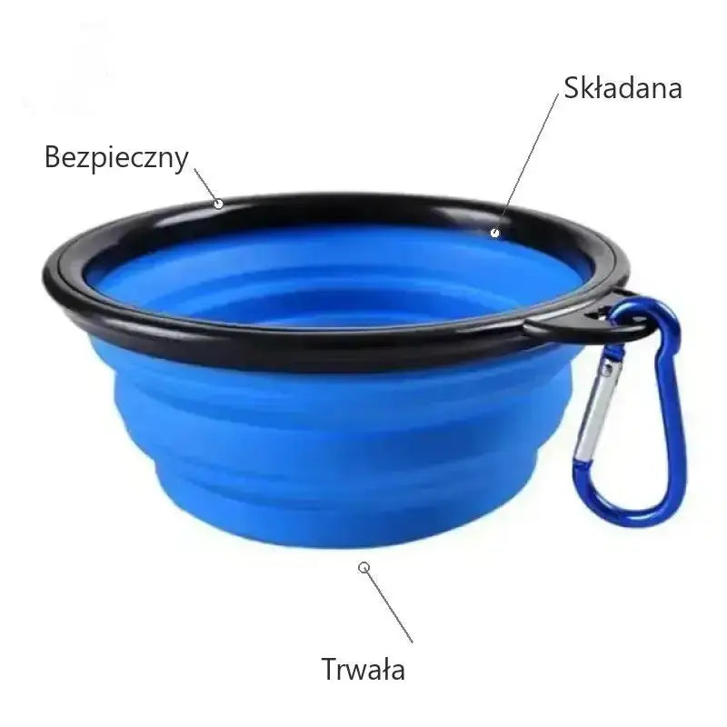 Przenosna Miska z Malym Karabinczykiem dla Psa