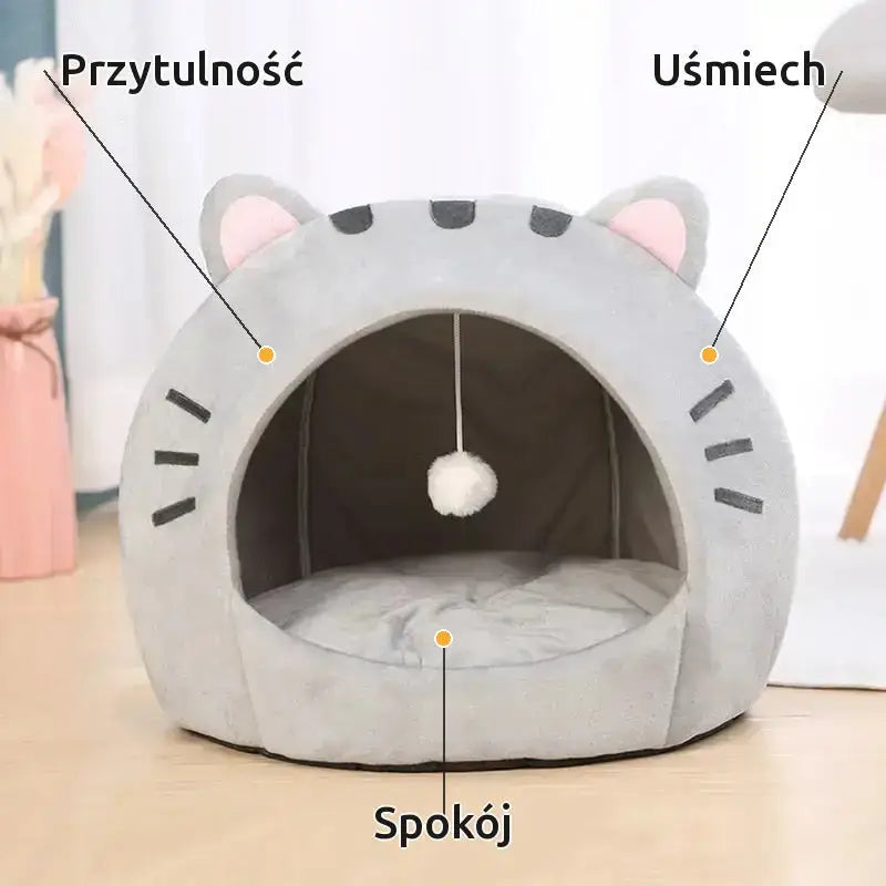 Przytulne Legowisko dla Kota Miękkie Gniazdo