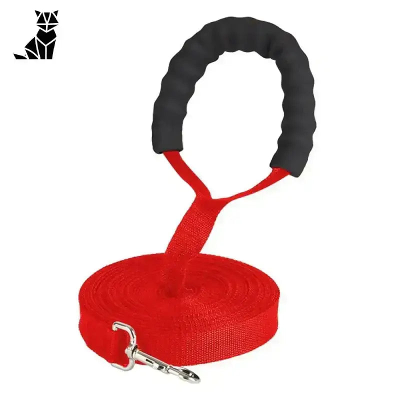 Rączka do Smyczy Ergonomiczna dla Psa Czerwony Uchwyt / 1,20 m Czerwony Zwierzak Smycz