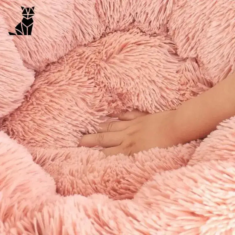 Regenerująca Poduszka dla Kota – Komfort i Zdrowy Sen Plusz Runda Różowy