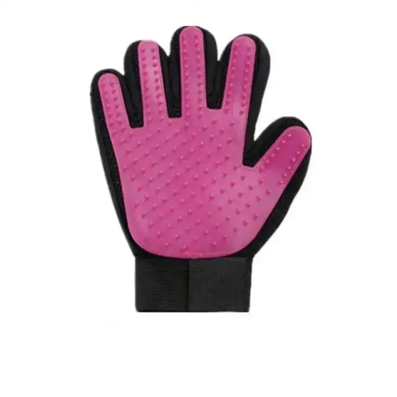 Rękawica do Czesania Psów i Usuwania Sierści Róża / Prawidłowy Różowy Czarny Zwierzak