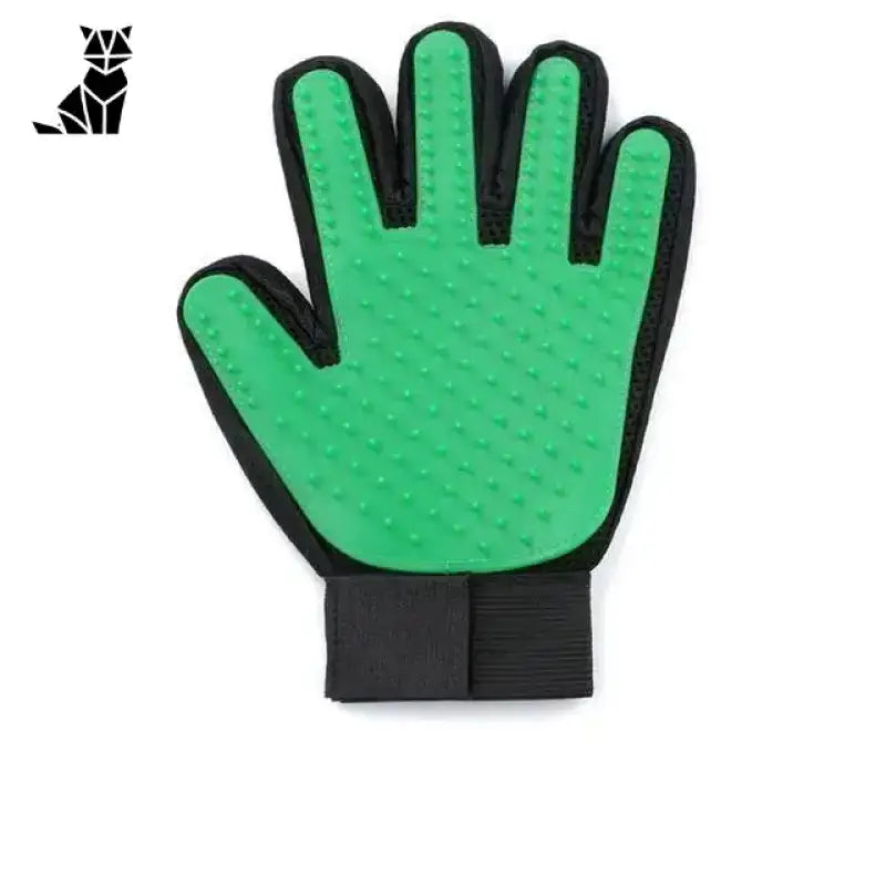 Rękawica do Czesania Psów i Usuwania Sierści Zielony Czarny Zwierzak