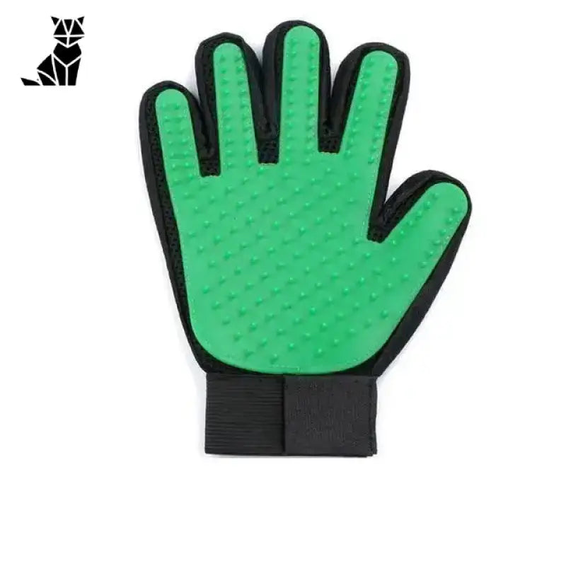Rękawica do Czesania Psów i Usuwania Sierści Zielony / Prawidłowy Zielony Czarny Zwierzak