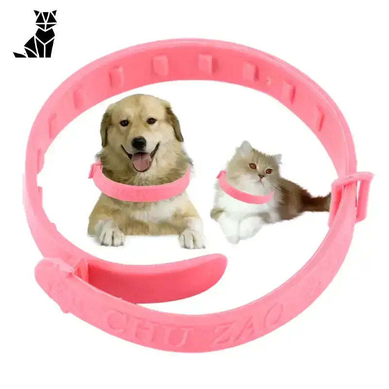 Skuteczna Obroża od Kleszczy dla Kota Różowy Zwierzak Kołnierz