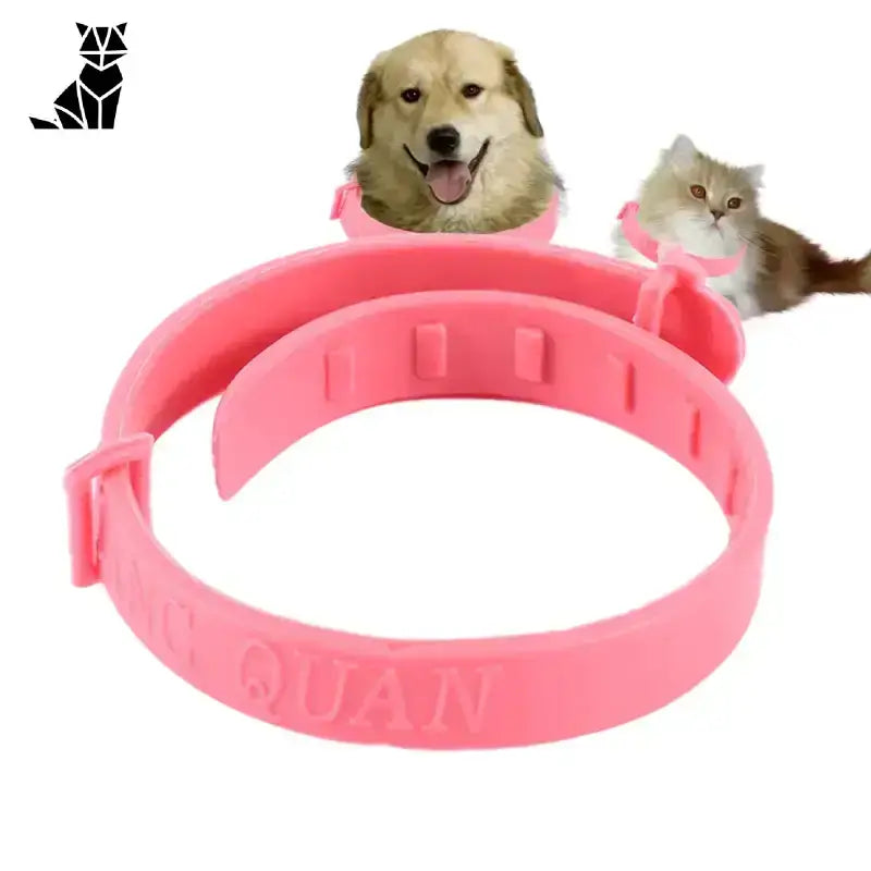 Skuteczna Obroża od Kleszczy dla Kota Różowy Zwierzak Kołnierz