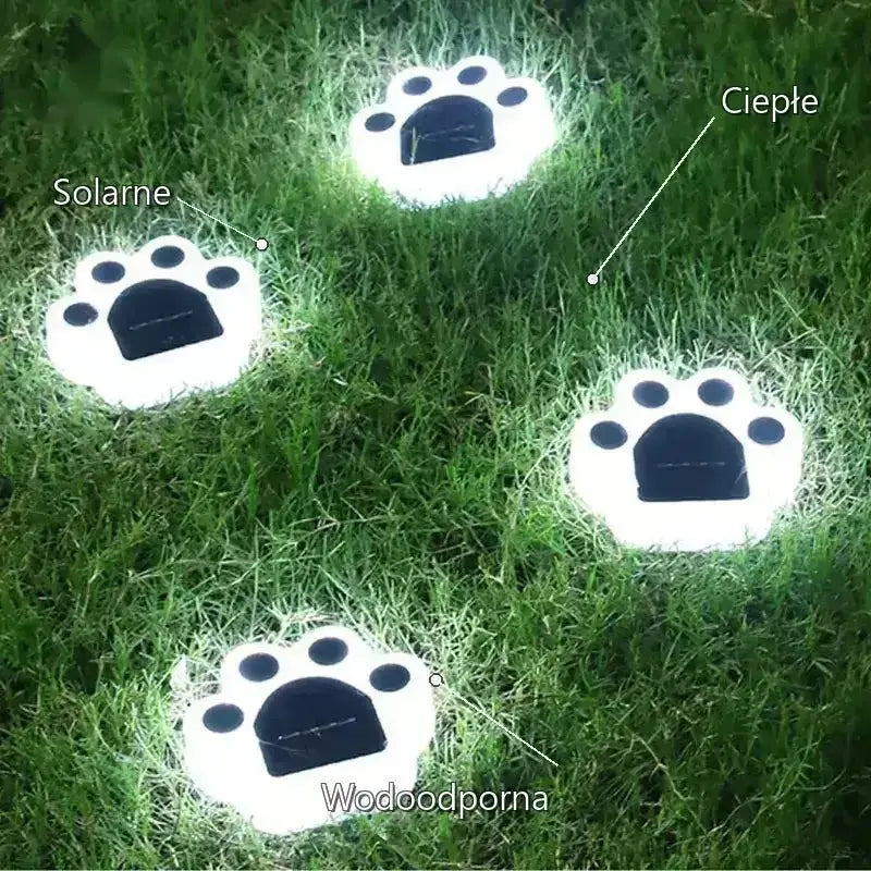 Słoneczne Lampy Ogrodowe łapy Kota Led Tytuł Domyślny